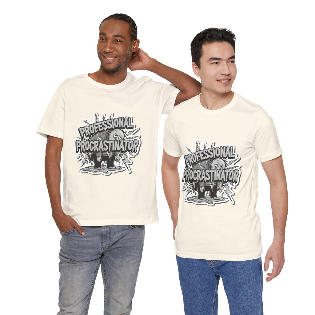 DIY Apparel | Professional Procrastinator T-Shirt — Funny Graphic Tee for Students & Office Workers