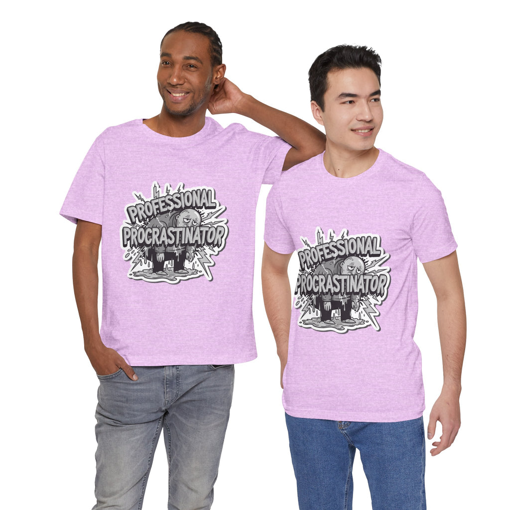 DIY Apparel | Professional Procrastinator T-Shirt — Funny Graphic Tee for Students & Office Workers