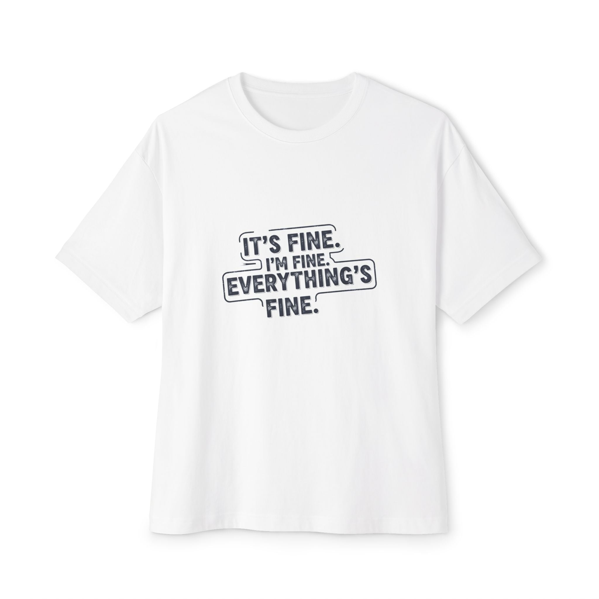 Its Fine Vintage Grunge Tee - Retro Distressed Style