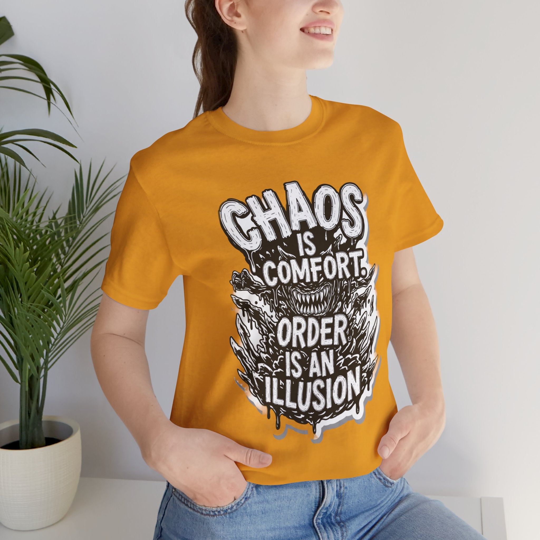 DIY apparel | Chaos Is Comfort Tee — Graphic Quote T-Shirt