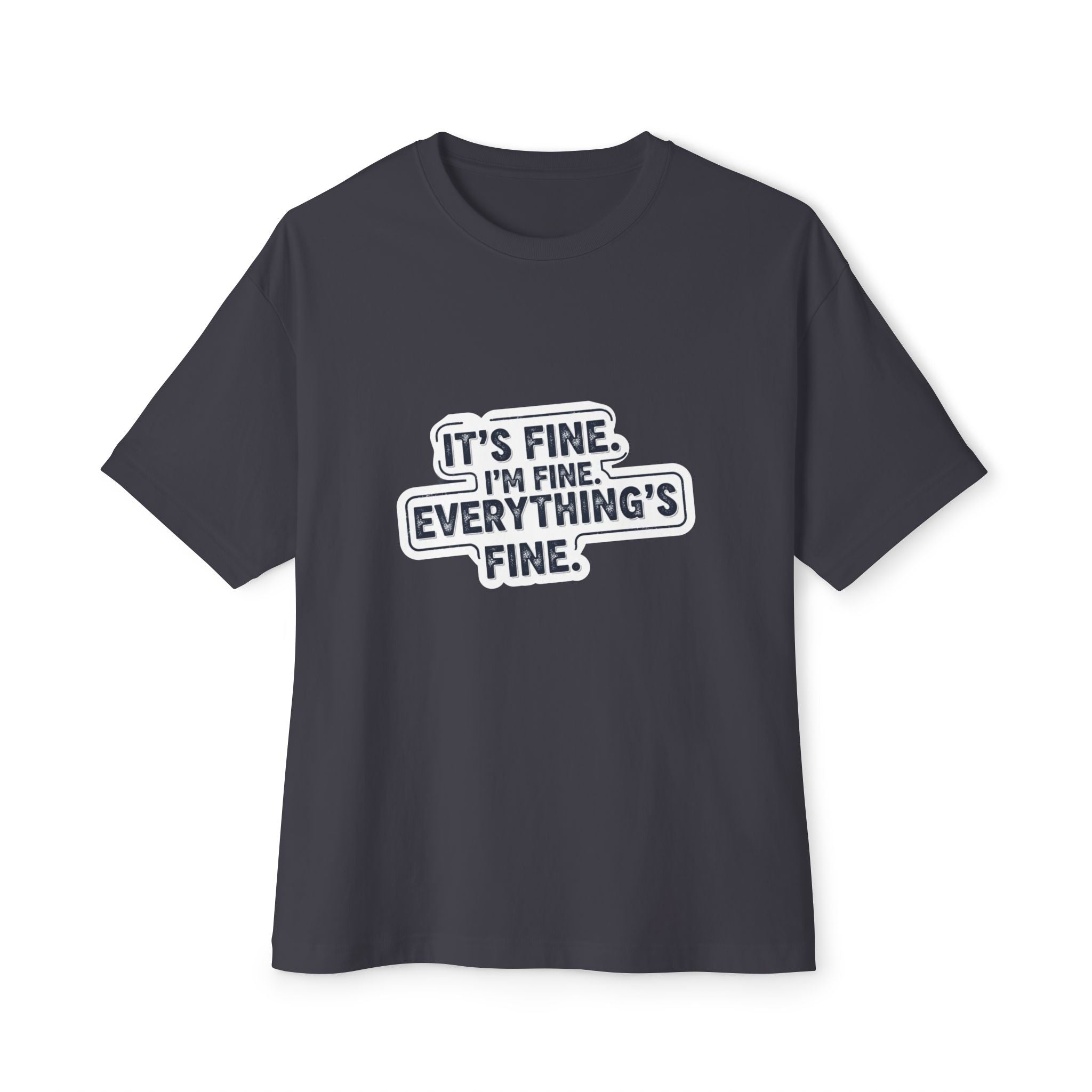 Its Fine Vintage Grunge Tee - Retro Distressed Style