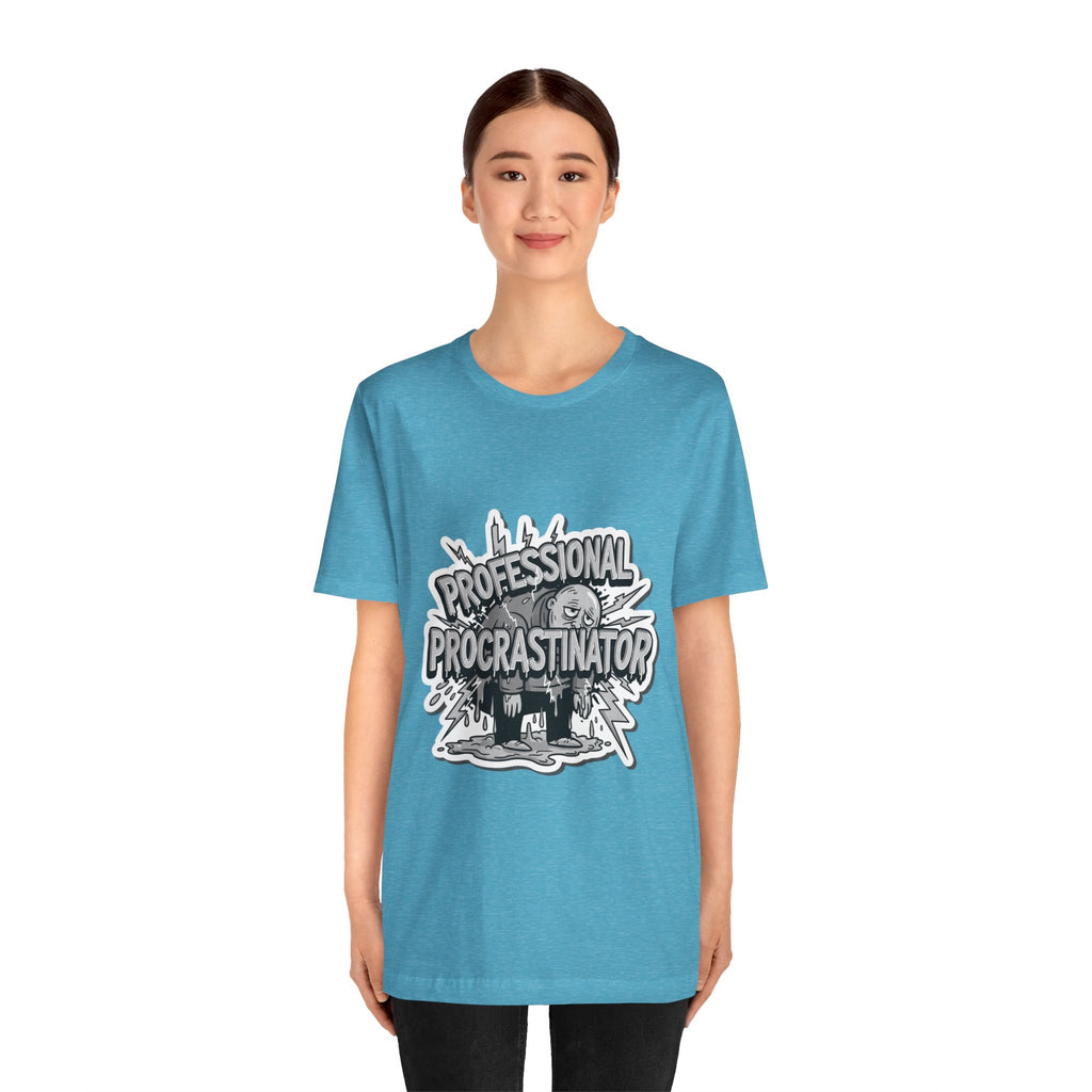DIY Apparel | Professional Procrastinator T-Shirt — Funny Graphic Tee for Students & Office Workers
