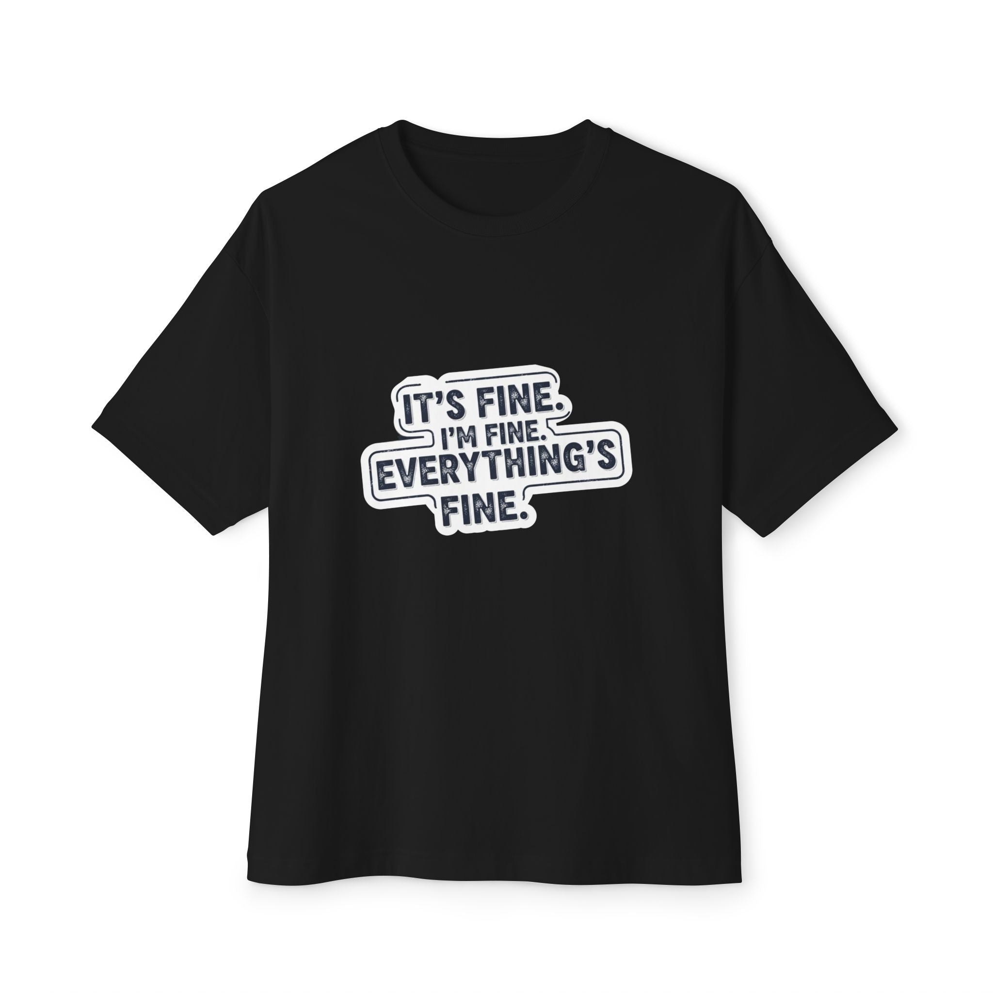 Its Fine Vintage Grunge Tee - Retro Distressed Style