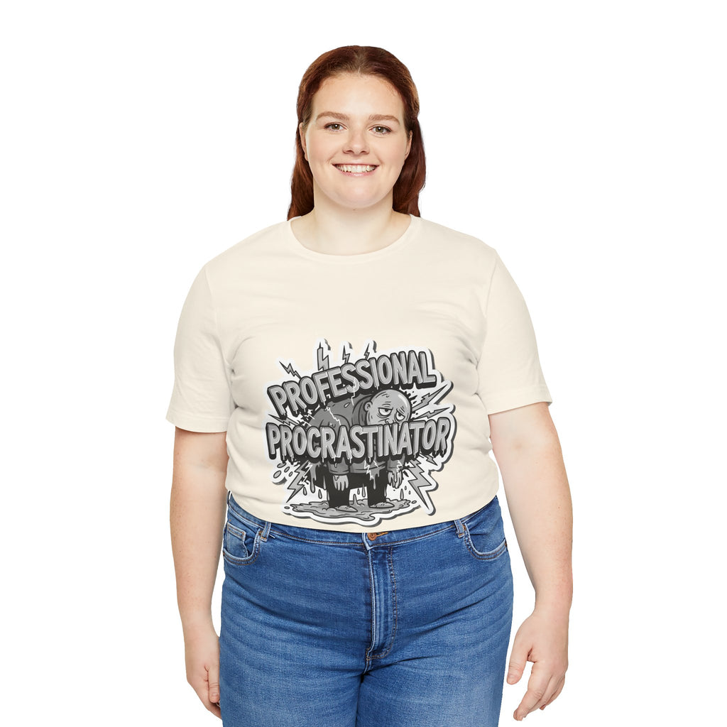 DIY Apparel | Professional Procrastinator T-Shirt — Funny Graphic Tee for Students & Office Workers