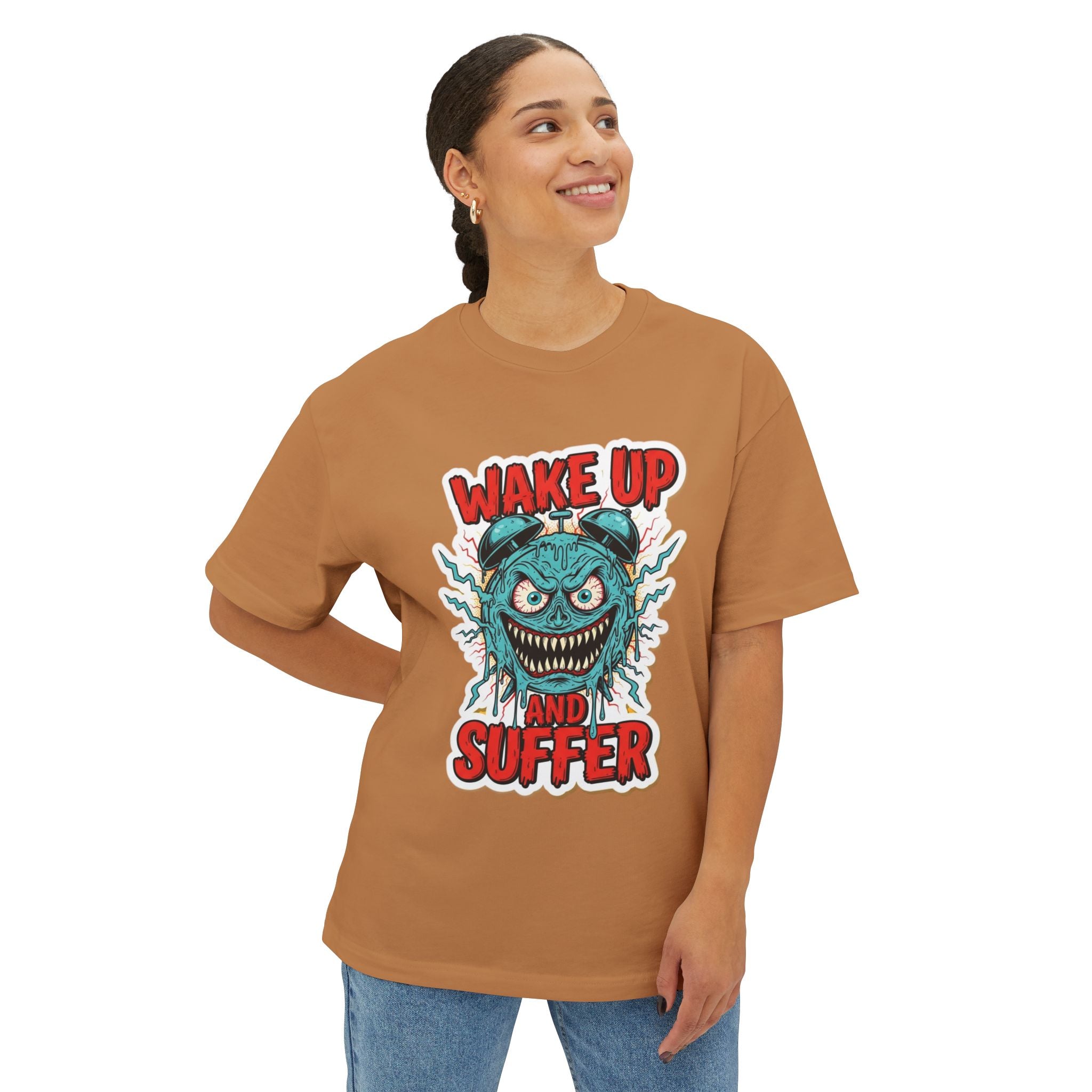 Wake Suffer Skate T-Shirt | DIY Colorable Tee | Interactive Skater Apparel | Grunge Outline Art | Customizable Gift