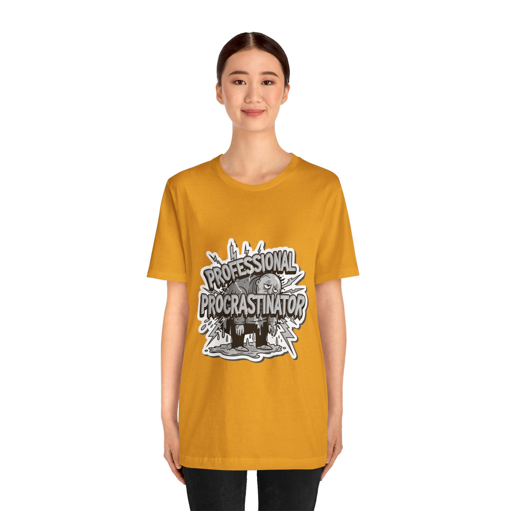 DIY Apparel | Professional Procrastinator T-Shirt — Funny Graphic Tee for Students & Office Workers