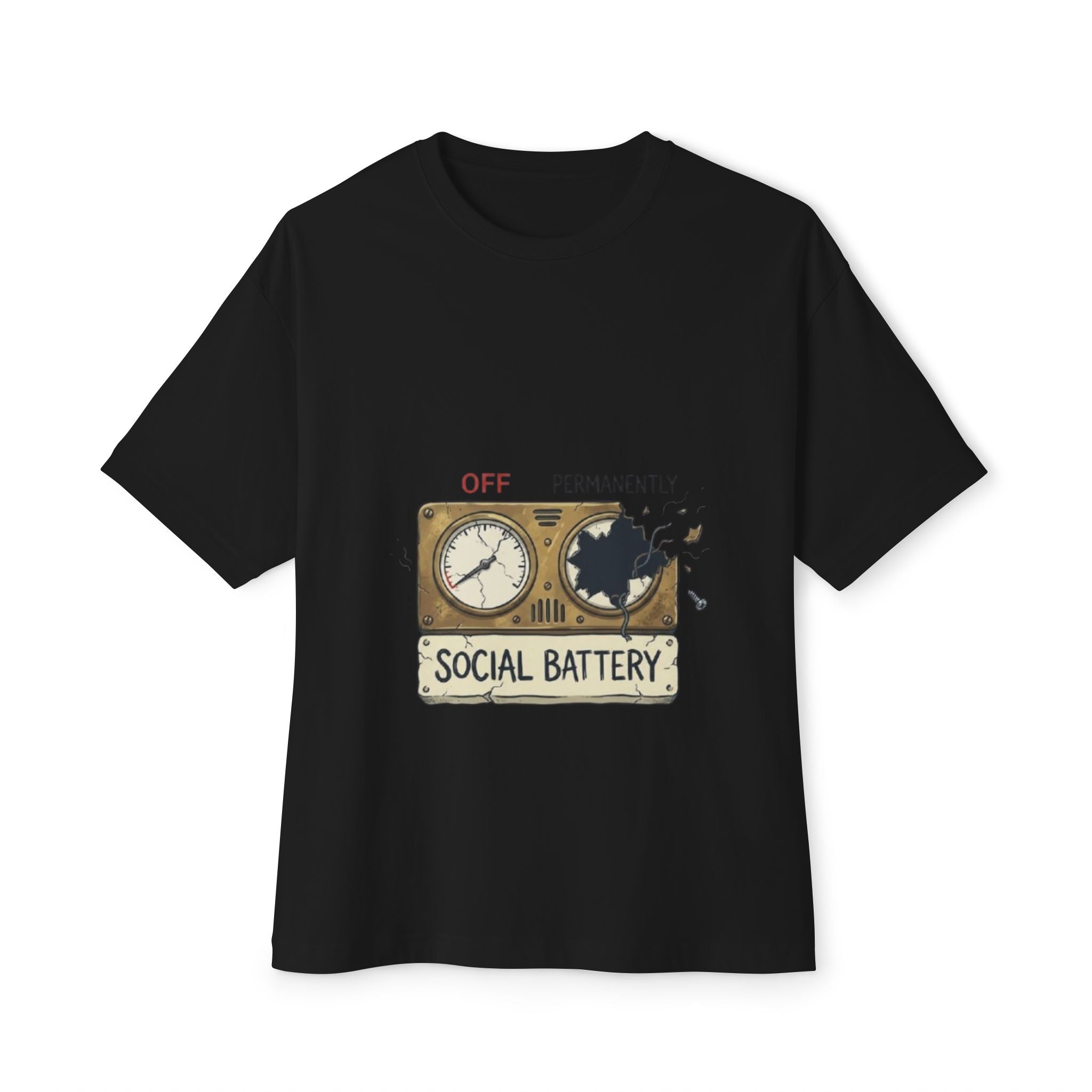 Social Battery Low Tee - Funny Introvert Energy Shirt