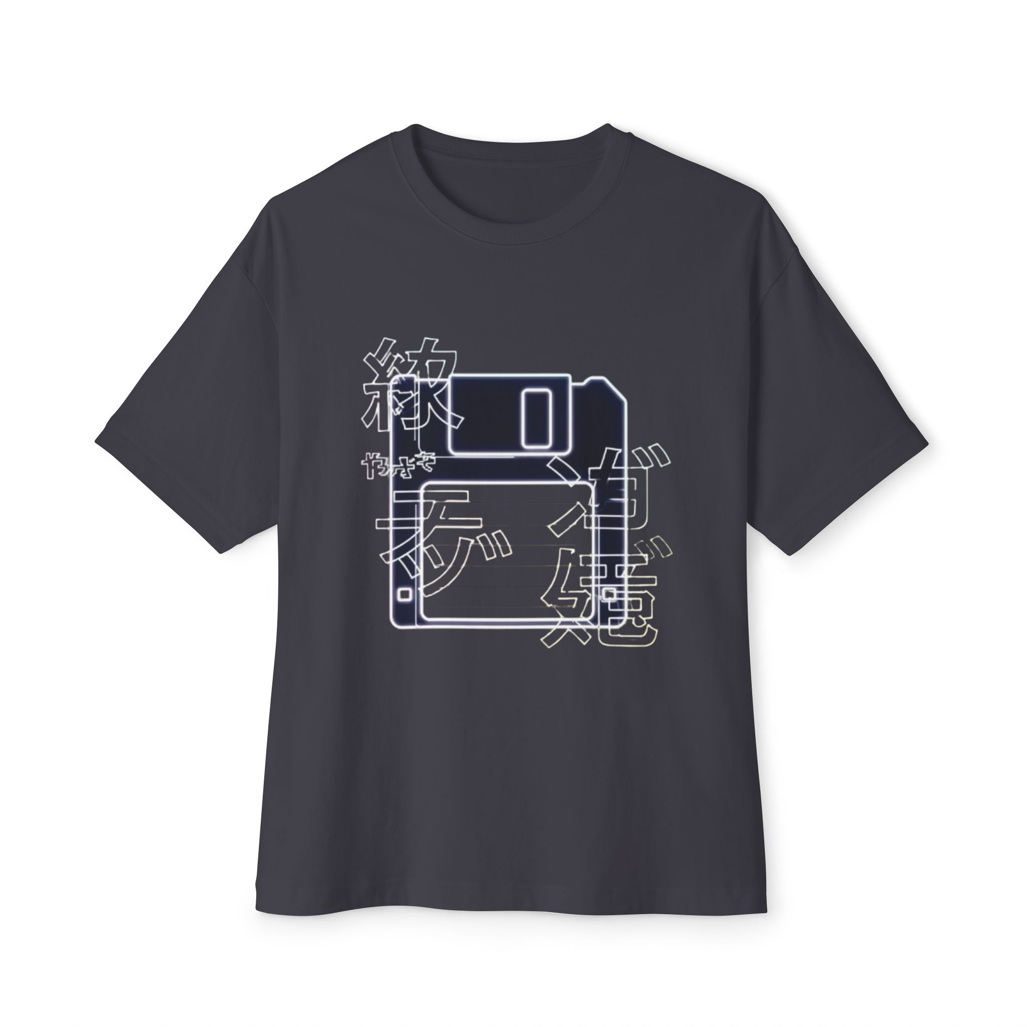 Cyberpunk Floppy Disk Kanji Gradient Tee