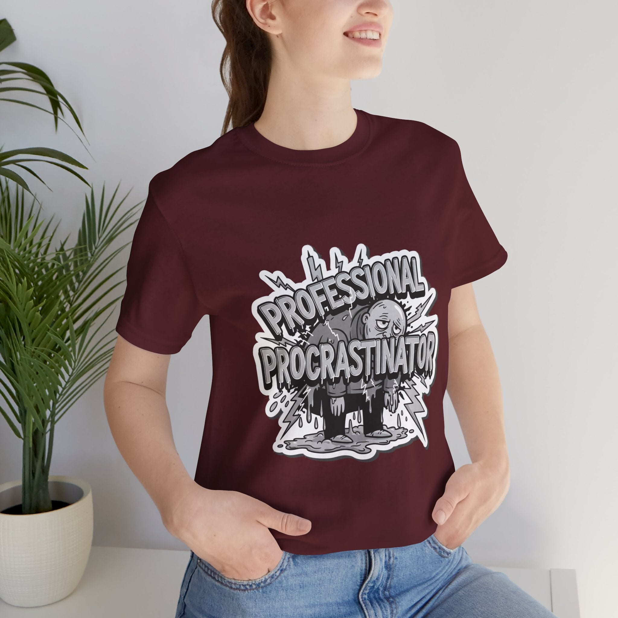 DIY Apparel | Professional Procrastinator T-Shirt — Funny Graphic Tee for Students & Office Workers