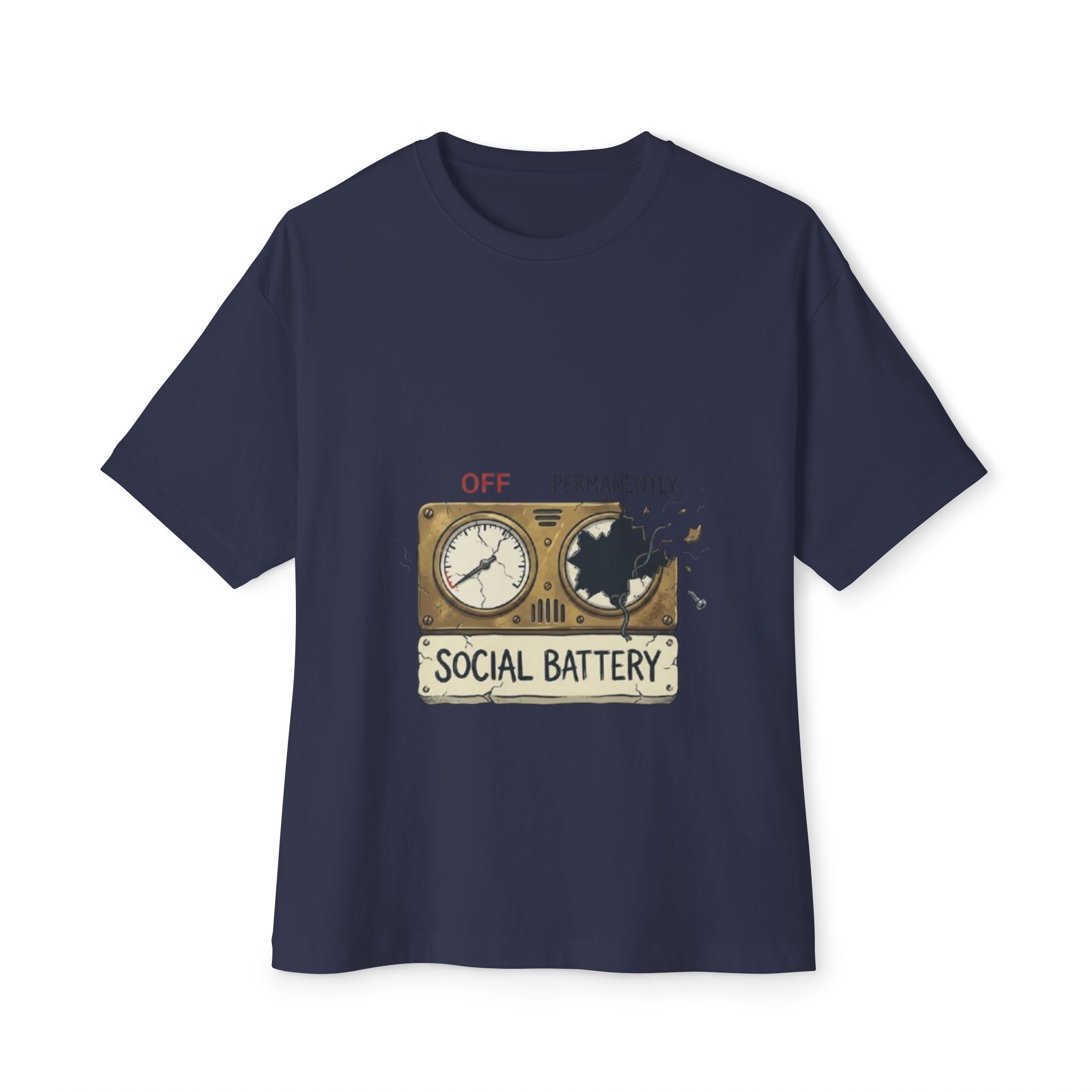 Social Battery Low Tee - Funny Introvert Energy Shirt