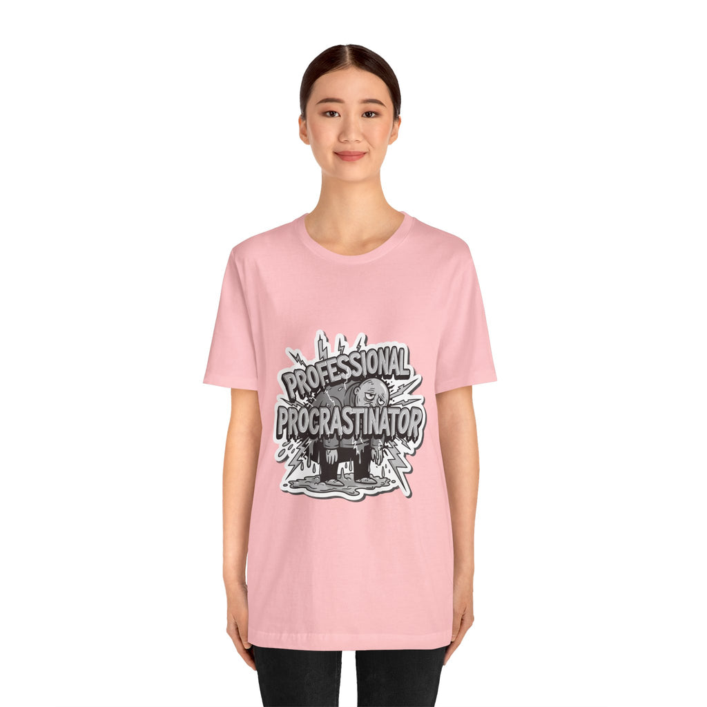 DIY Apparel | Professional Procrastinator T-Shirt — Funny Graphic Tee for Students & Office Workers