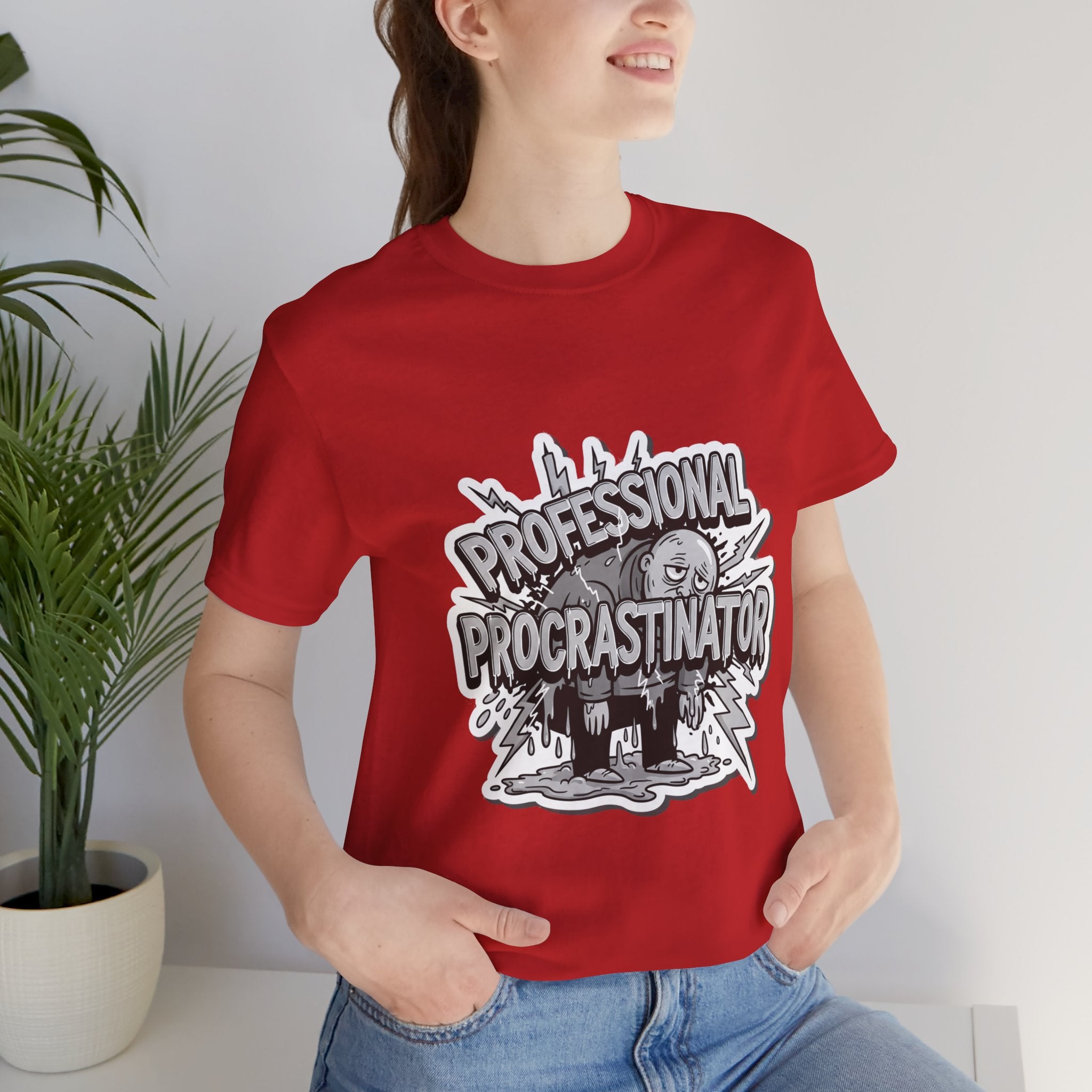 DIY Apparel | Professional Procrastinator T-Shirt — Funny Graphic Tee for Students & Office Workers