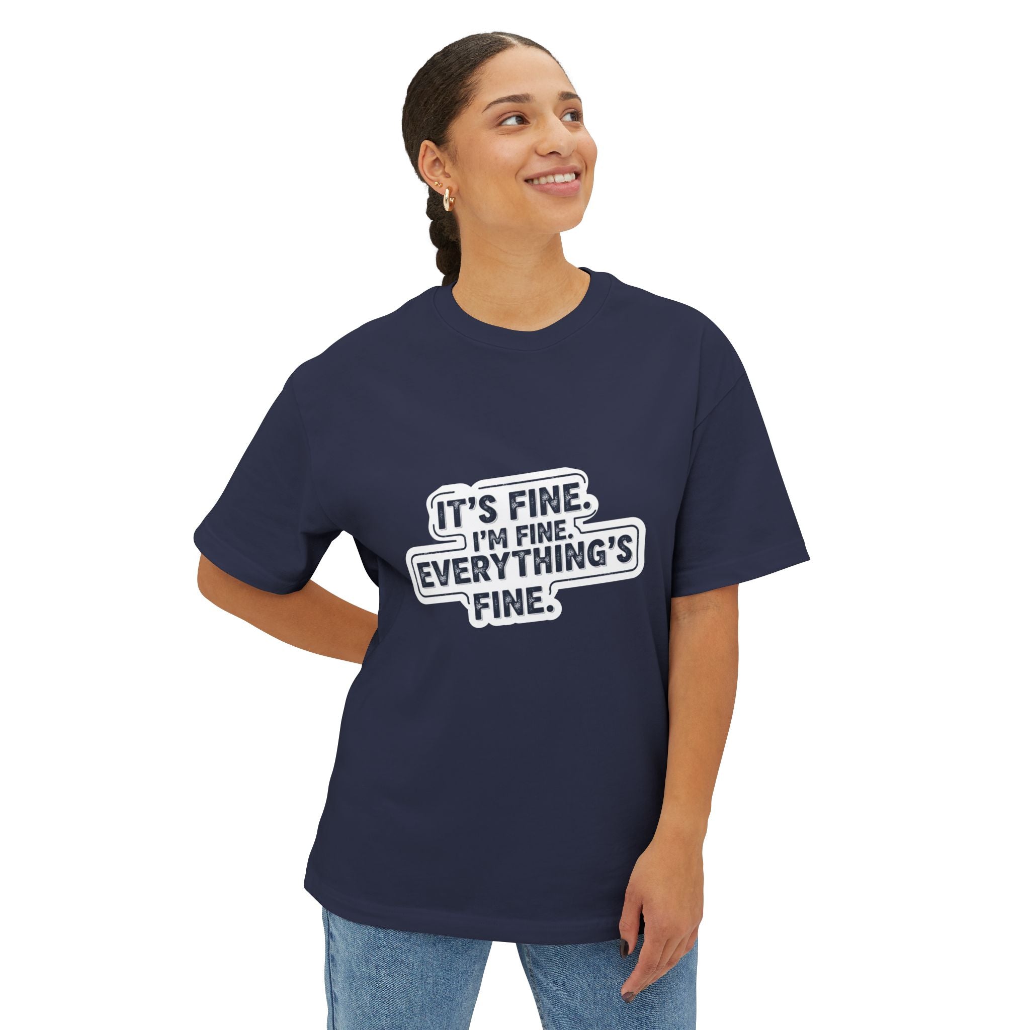 Its Fine Vintage Grunge Tee - Retro Distressed Style