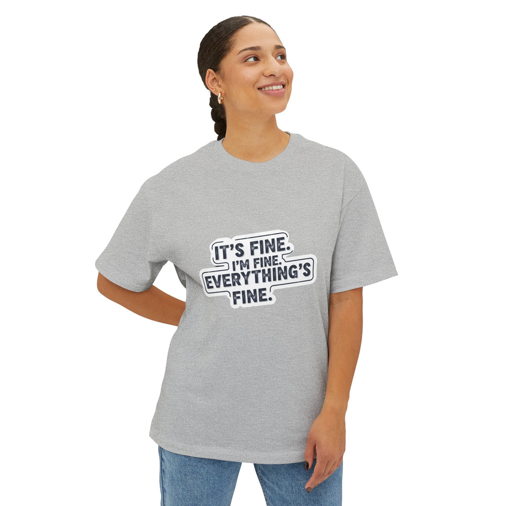 Its Fine Vintage Grunge Tee - Retro Distressed Style