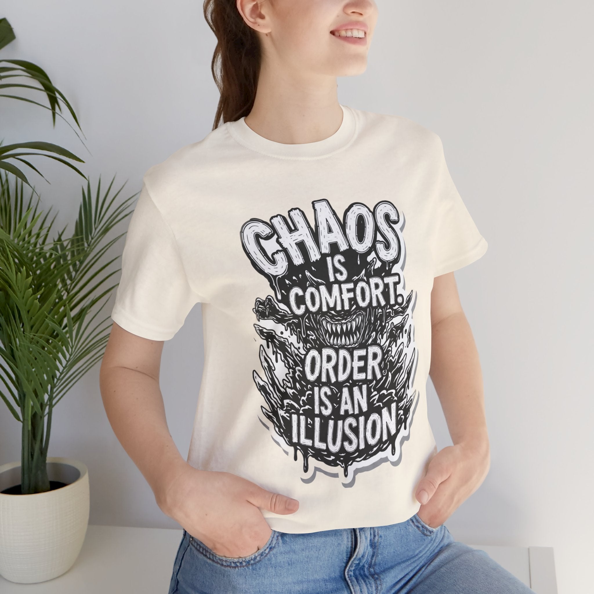 DIY apparel | Chaos Is Comfort Tee — Graphic Quote T-Shirt