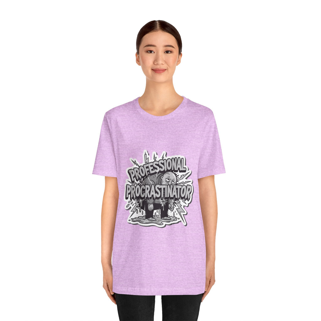 DIY Apparel | Professional Procrastinator T-Shirt — Funny Graphic Tee for Students & Office Workers