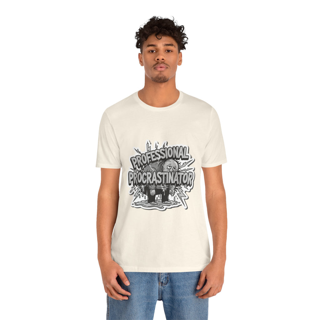 DIY Apparel | Professional Procrastinator T-Shirt — Funny Graphic Tee for Students & Office Workers