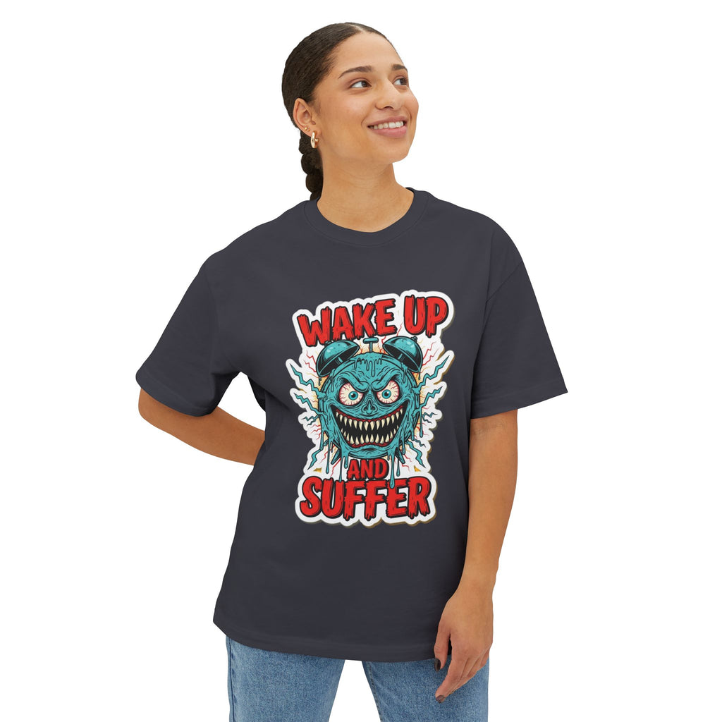 Wake Suffer Skate T-Shirt | DIY Colorable Tee | Interactive Skater Apparel | Grunge Outline Art | Customizable Gift