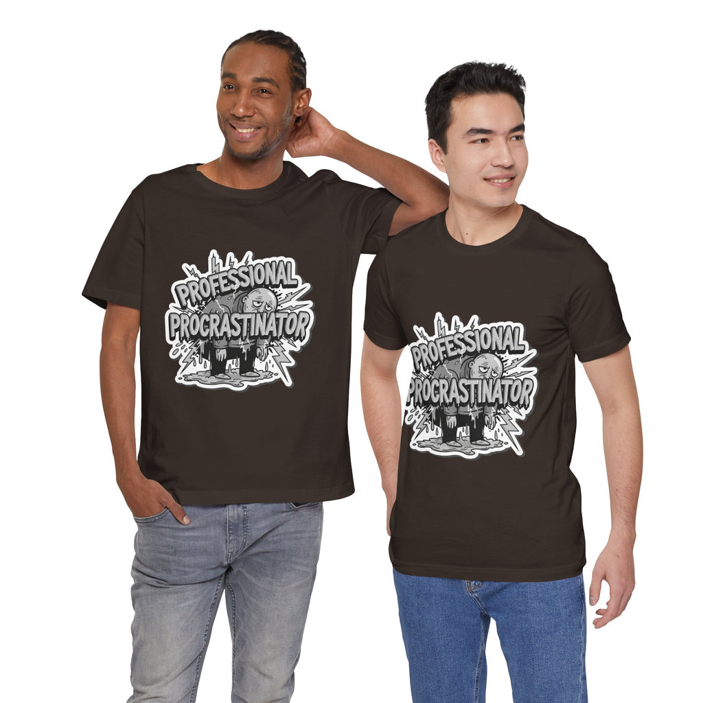 DIY Apparel | Professional Procrastinator T-Shirt — Funny Graphic Tee for Students & Office Workers