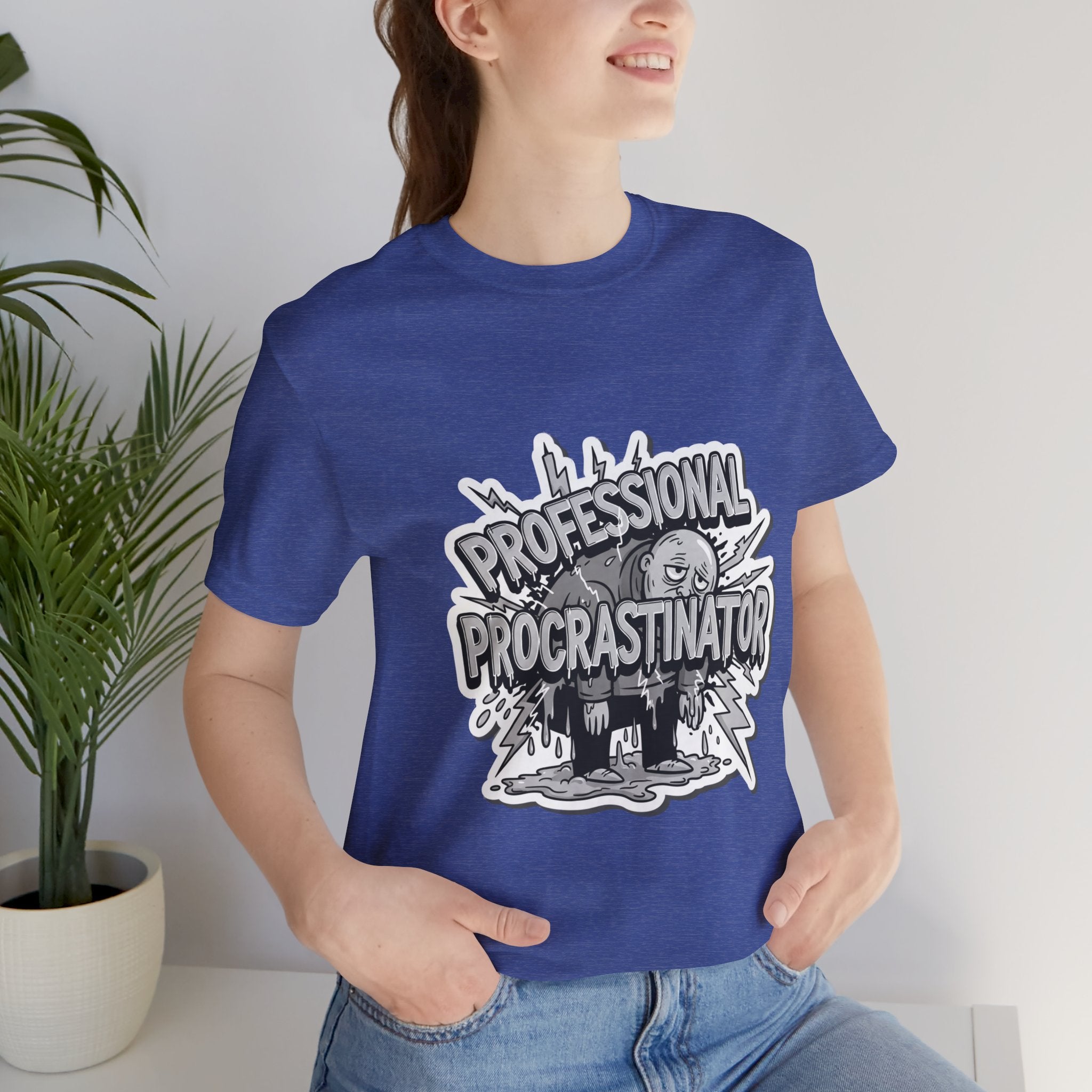 DIY Apparel | Professional Procrastinator T-Shirt — Funny Graphic Tee for Students & Office Workers
