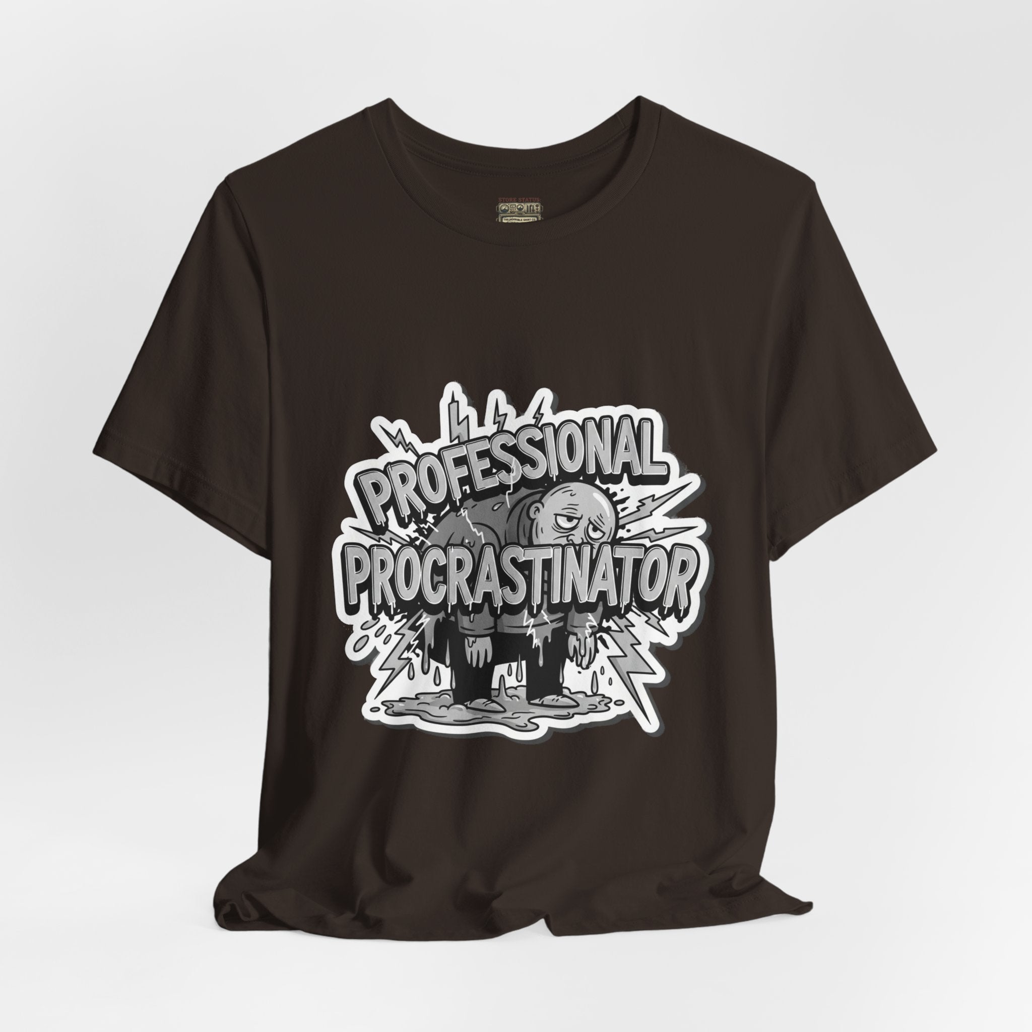 DIY Apparel | Professional Procrastinator T-Shirt — Funny Graphic Tee for Students & Office Workers