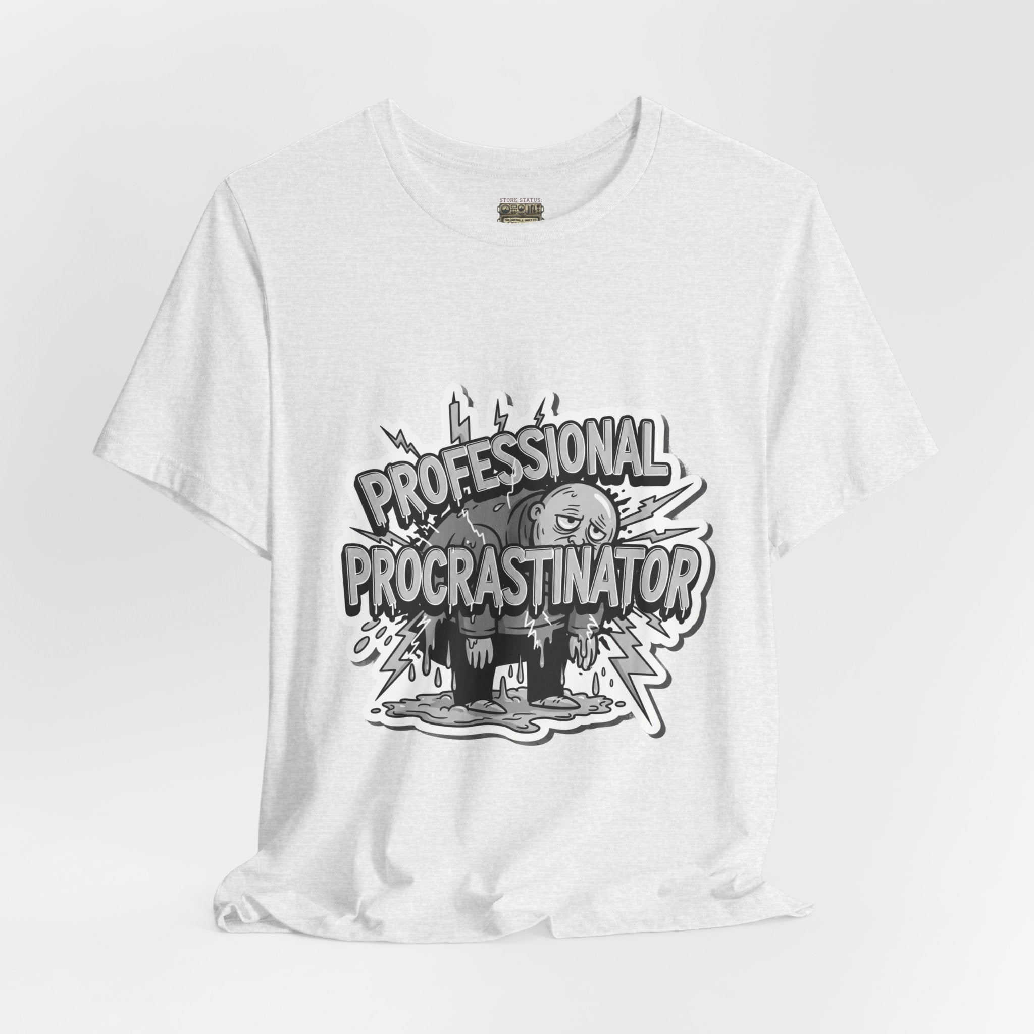 DIY Apparel | Professional Procrastinator T-Shirt — Funny Graphic Tee for Students & Office Workers