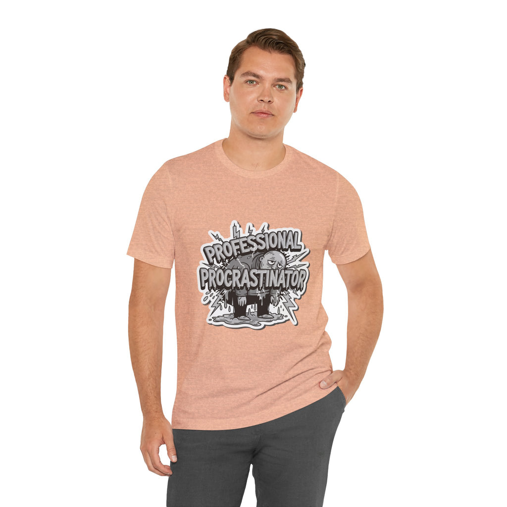 DIY Apparel | Professional Procrastinator T-Shirt — Funny Graphic Tee for Students & Office Workers