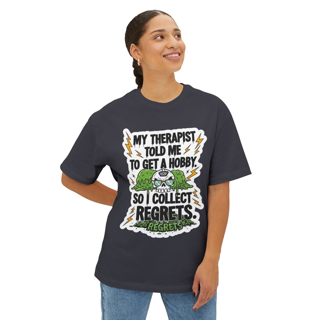 My Therapist Regrets Shirt | Funny Mental Health Tee | Dark Humor Sarcastic Streetwear | Premium Cotton Graphic T-Shirt