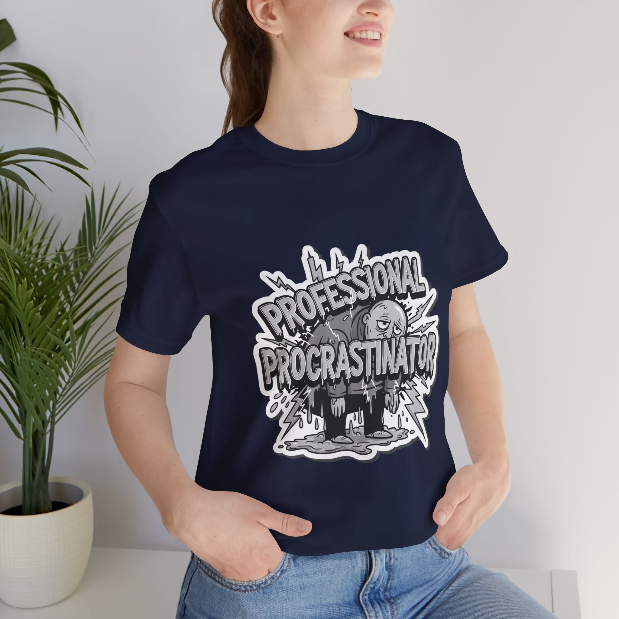 DIY Apparel | Professional Procrastinator T-Shirt — Funny Graphic Tee for Students & Office Workers