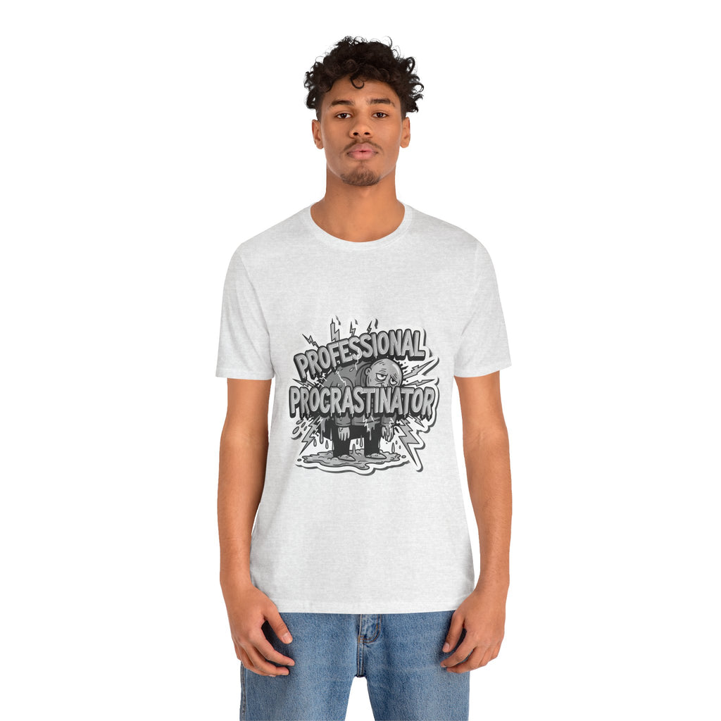 DIY Apparel | Professional Procrastinator T-Shirt — Funny Graphic Tee for Students & Office Workers