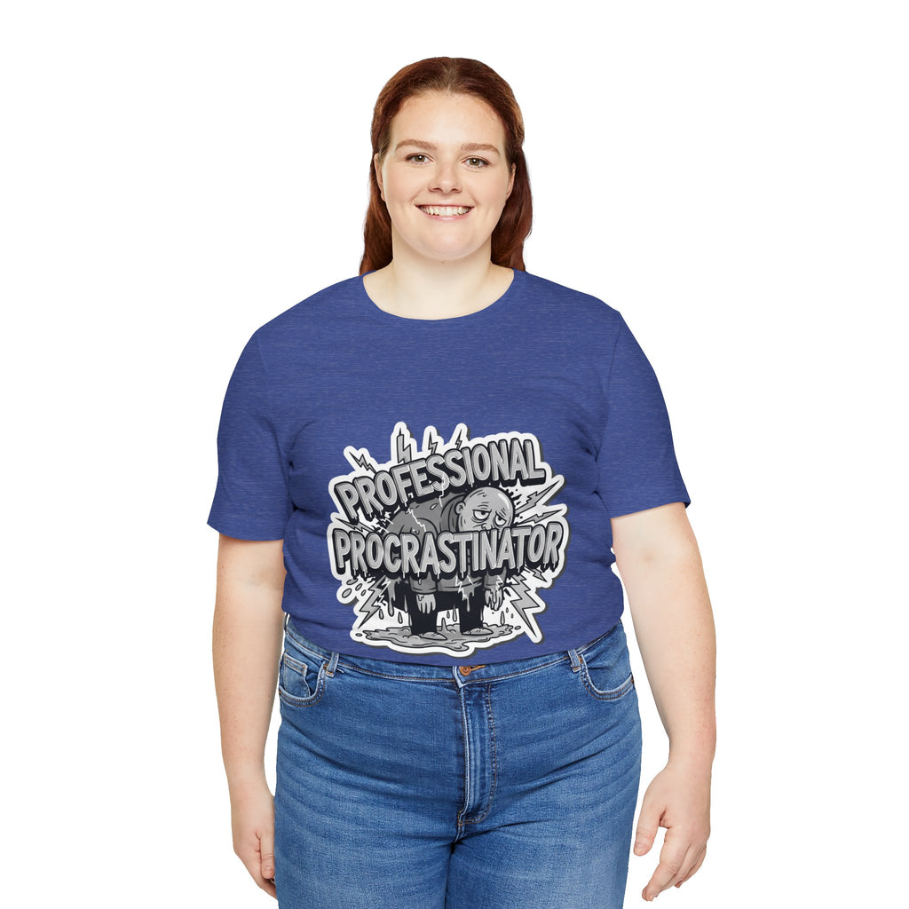 DIY Apparel | Professional Procrastinator T-Shirt — Funny Graphic Tee for Students & Office Workers