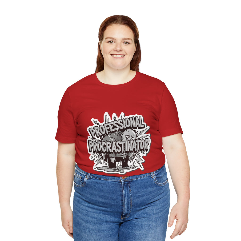 DIY Apparel | Professional Procrastinator T-Shirt — Funny Graphic Tee for Students & Office Workers
