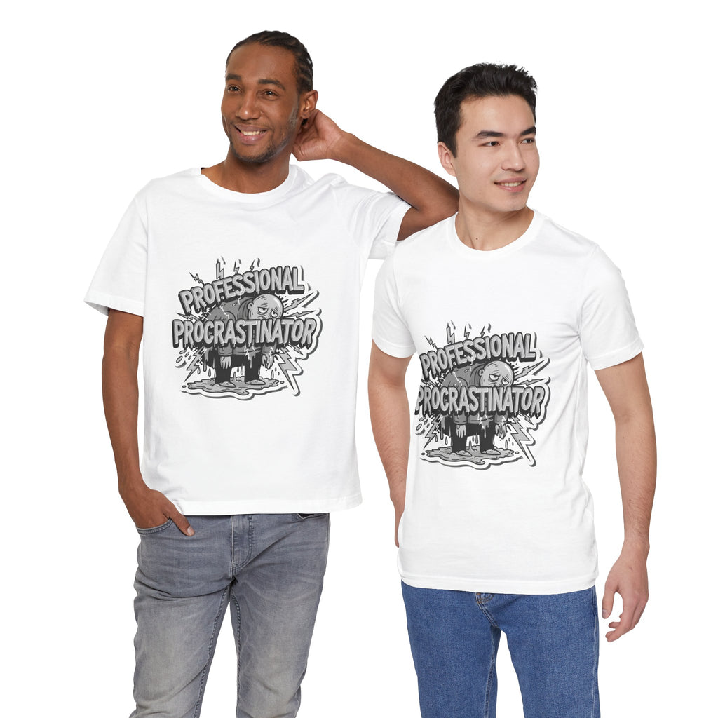 DIY Apparel | Professional Procrastinator T-Shirt — Funny Graphic Tee for Students & Office Workers
