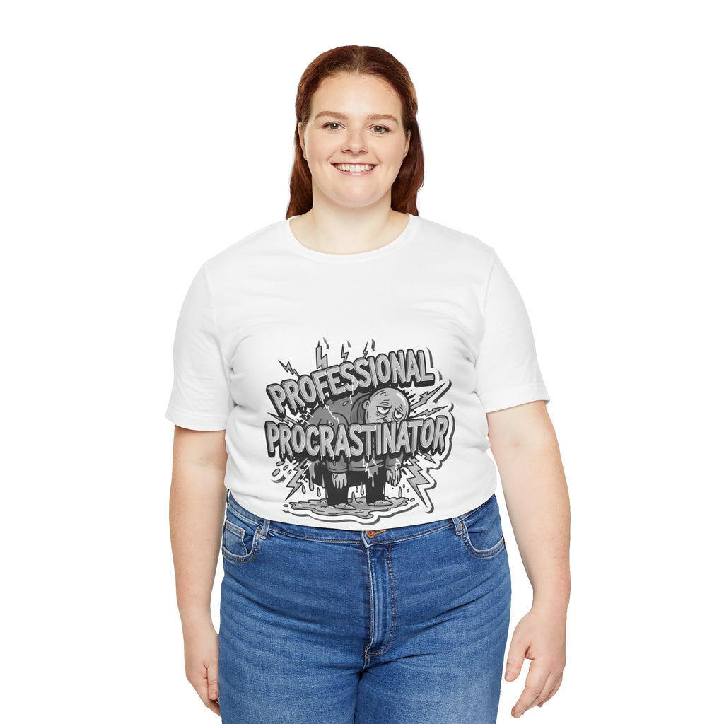 DIY Apparel | Professional Procrastinator T-Shirt — Funny Graphic Tee for Students & Office Workers