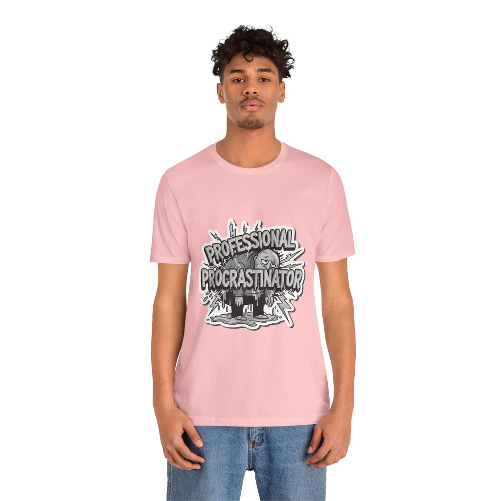 DIY Apparel | Professional Procrastinator T-Shirt — Funny Graphic Tee for Students & Office Workers