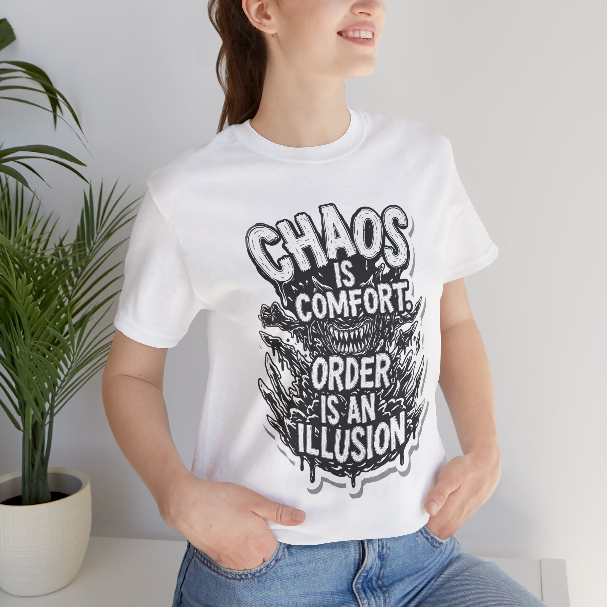 DIY apparel | Chaos Is Comfort Tee — Graphic Quote T-Shirt