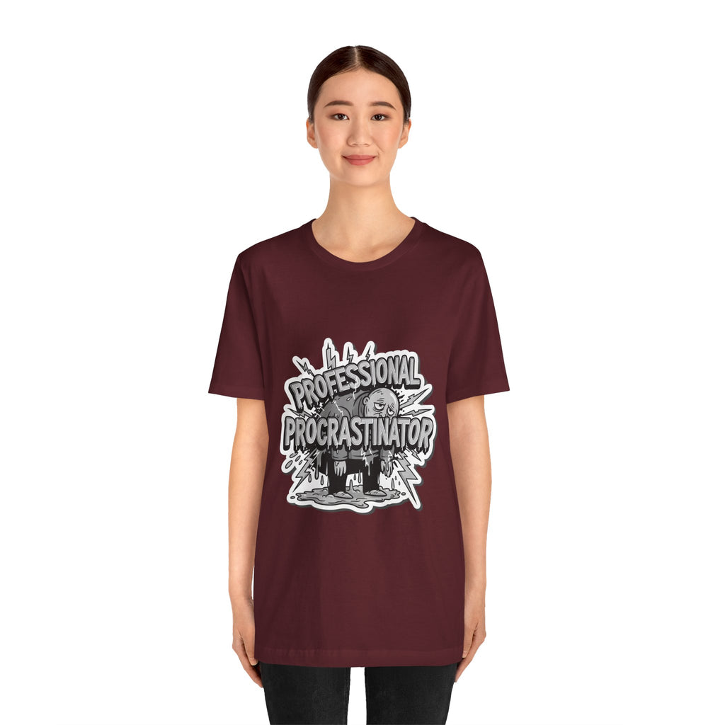 DIY Apparel | Professional Procrastinator T-Shirt — Funny Graphic Tee for Students & Office Workers