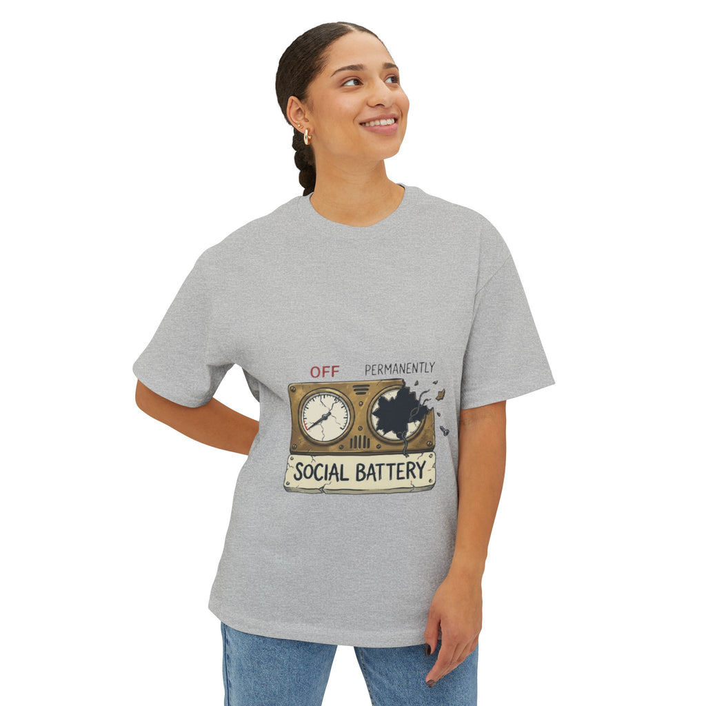 Social Battery Low Tee - Funny Introvert Energy Shirt