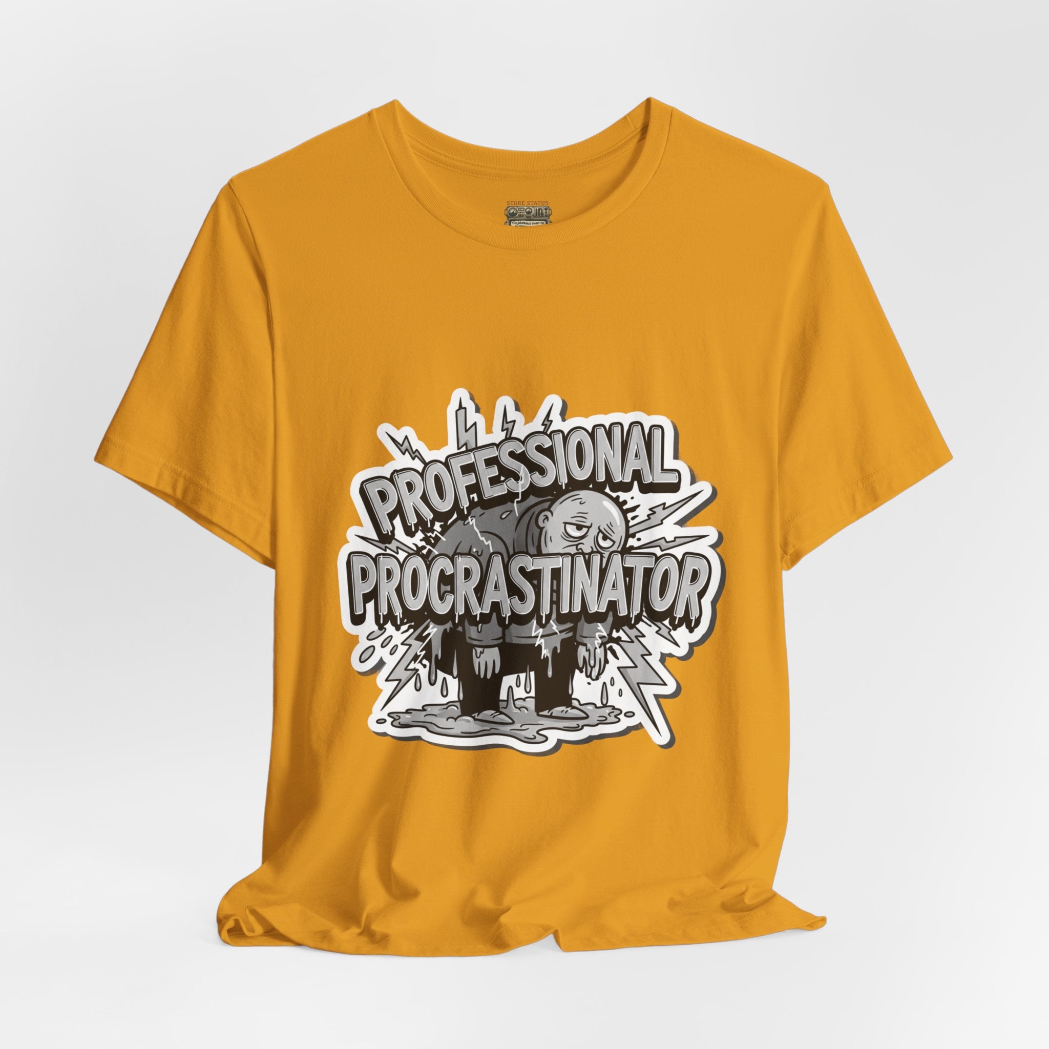 DIY Apparel | Professional Procrastinator T-Shirt — Funny Graphic Tee for Students & Office Workers
