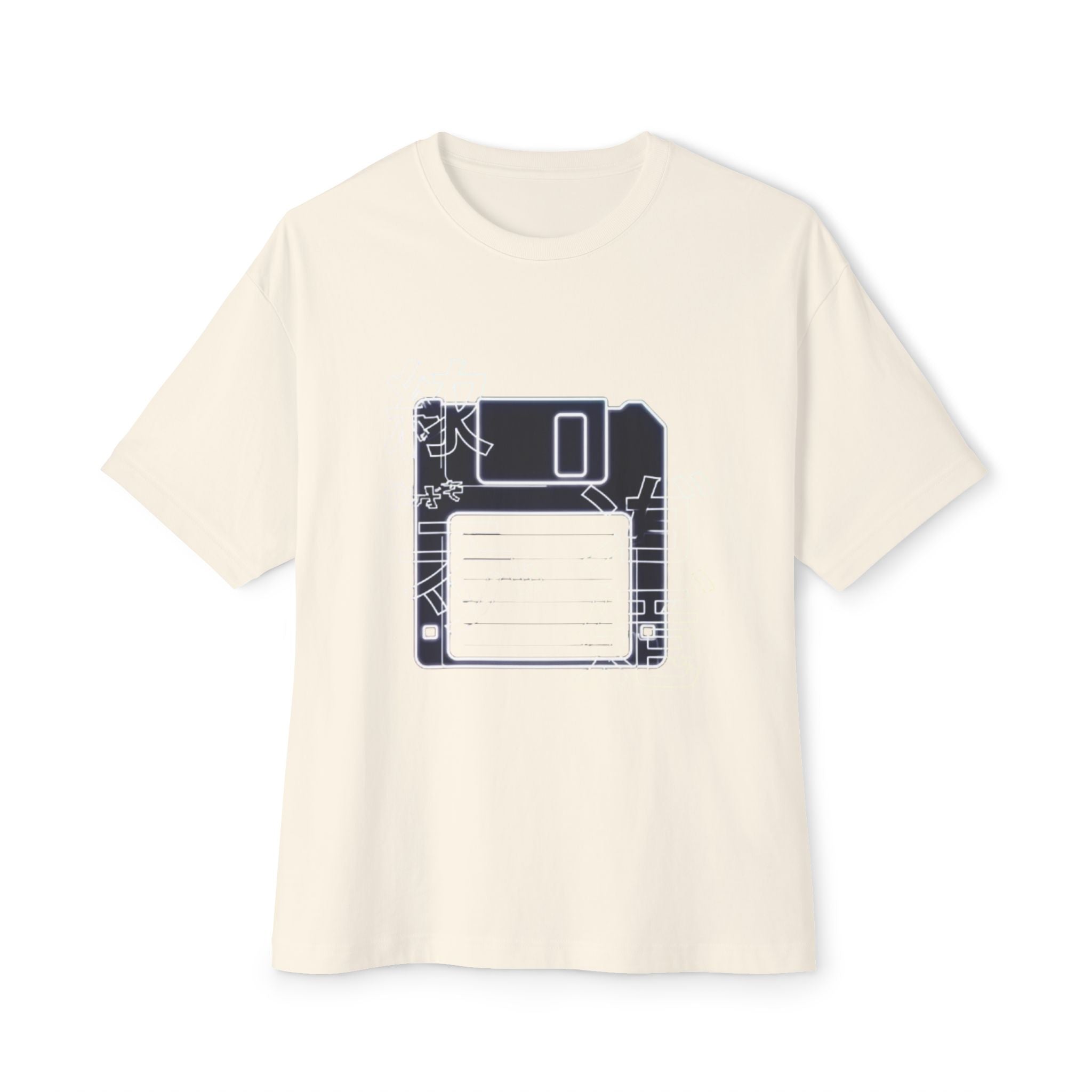 Cyberpunk Floppy Disk Kanji Gradient Tee