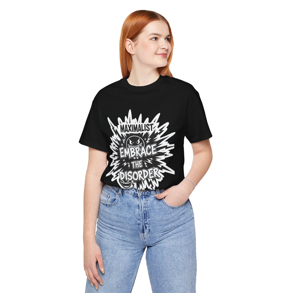 DIY Apparel | Embrace the Disorder T‑Shirt — Bold Maximalist Graphic Tee