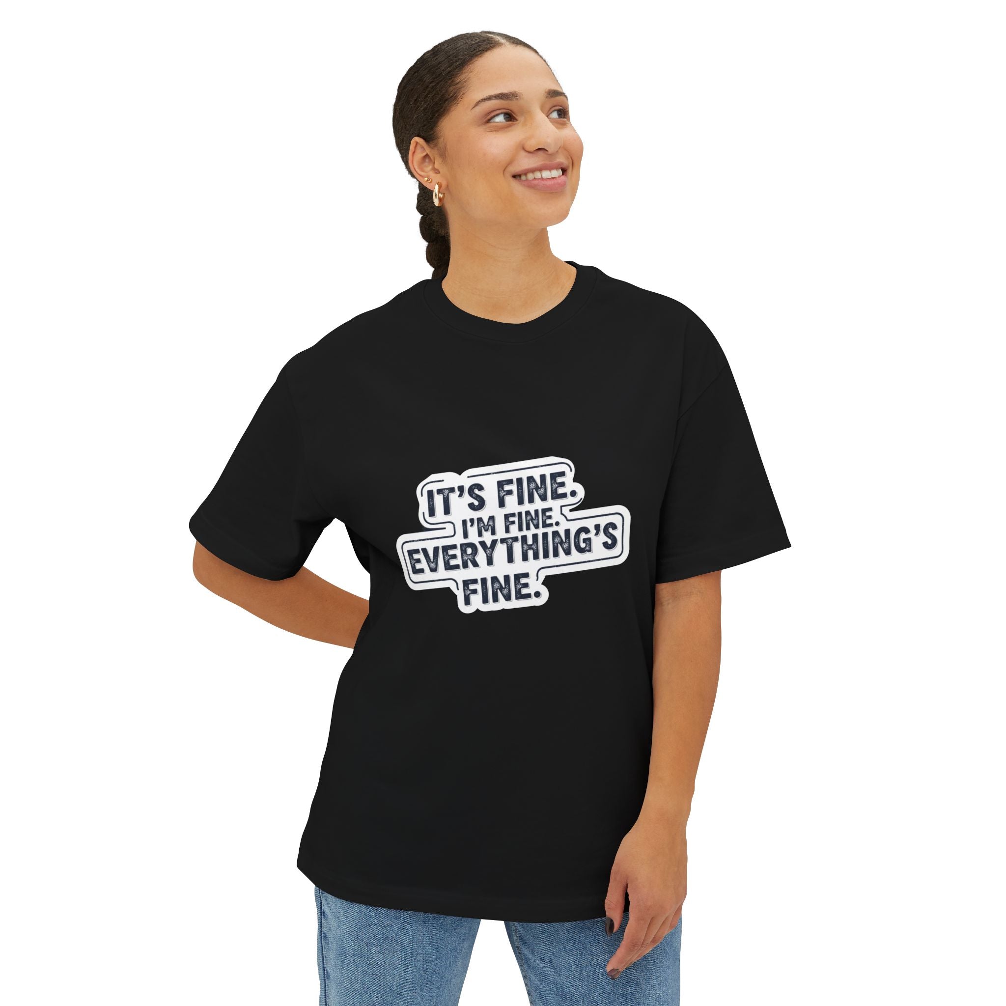 Its Fine Vintage Grunge Tee - Retro Distressed Style
